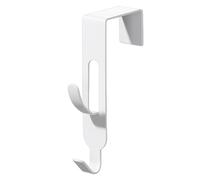 Door Double Hooks Coat Hanger - Over-the-Door Organizer Hook, Sturdy Multi-Purpose Hanger for Robes, Jackets, Towels, Hats, and Bags, Perfect for Bathroom, Bedroom, Closet, Office, and Dormitory Use