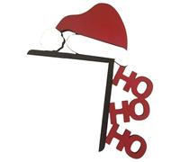 Door Frame Corner Decoration - Wooden Christmas Décor With Funny Colorful Design | Festive Holiday Decoration For Entryway Window Kitchen Cabinets Bar Club Home Indoor Party Seasonal Celebrations