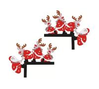 Door Frame Decor - Christmas Door Frame Decoration, Cute Modern Wooden, 2 pezzi porte Framee Decorations For Bedroom Bathroom Kitchen Hallway Porch Entryway Front Outdoor Room House Outdoor
