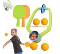 Door Game - Table Tennis Trainer Set | Indoor Hanging Table Tennis | Portatile Paddles and Balls Exerciser Practice Props Parent-Child Training Game with Racket and Balls