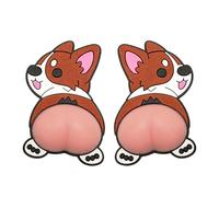Door Handle Wall Protector - 3D Self Adhesive Anti-collision Silicone Cute Dog Pad - Door Knob Stoppers Wall Protector - for Bedroom LivingRoom Bathroom Nursery Office Classroom