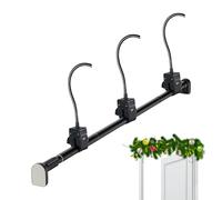 Door Hanger, Adjustable Metal Hook, 31.5x30.37 Inches, Removable Door Holder, No Screw Design, Heavy Duty Wreath for Closet, Garage, Workplace, Rv, Dorm, Porch, Bedroom, Home, Living Room