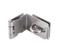 Door Hasp Latch 90 Degree, Stainless Steel Safety Right Angle Padlock Hasp Locking Latch Security Door Clasp Hasp Lock Latch NCK