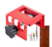 Door Hinge Jig Kit - Aluminum Metal Frame, Adjustable Router Guide, Lock Ho | Hinge Mortise Jig Door Hinge Jig Kit For Router Adjustable Door Industrial Plants Commercial Buildings Equipment Rooms Layout
