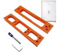 Door Hinge Jig - Kit di Montaggio Porte Regolabile | Attrezzo Leggero Per Montaggio Rapido E Preciso Ideale Per Esterni Riparazioni Installazioni Falegnameria Principianti