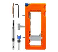 Door Hinge Mortiser - Adjustable Jig Tool, 3 to 5 Inch Length Range, Precision Cutting Guide, Heavy Duty Durable Build | Residential Exterior Interior Accessories, Woodworking Cabinet Equipment Kit