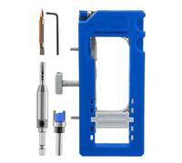 Door Hinge Mortiser - Adjustable Jig Tool, 3 to 5 Inch Length Range, Precision Cutting Guide, Heavy Duty Durable Build | Residential Exterior Interior Accessories, Woodworking Cabinet Equipment Kit