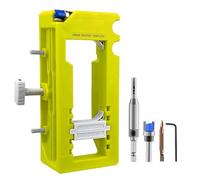 Door Hinge Mortiser - Adjustable Jig Tool, 3 to 5 Inch Length Range, Precision Cutting Guide, Heavy Duty Durable Build | Residential Exterior Interior Accessories, Woodworking Cabinet Equipment Kit