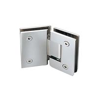 Door Hinges Cerniere e morsetti for porte in vetro, 135 gradi, accessori for bagno e doccia in acciaio inossidabile