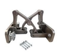 Door Invisible Hinge - 304 Stainless Steel Standard Size | Hidden Hinge, Door Pivot | Heavy Duty Concealed Hinges For Stone Doors, Pipe Well Doors Indoor Outdoor Installation