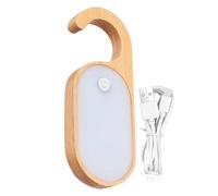 Door Knob Light, Led Message Board, Motion Sensor Lamp, 5.94x2.36x0.55 Inches, Rechargeable Wooden Design with Soft Glow, Ideal for Bedroom Use by Kids Adults Hallways Nurseries