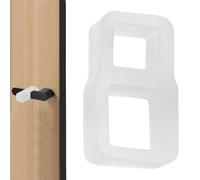 Door Knob Stopper No Drill Clear Protector - Silicone 4,5 x 2,5 cm 8 g Transparent Or Black - Wall Furniture Bumper Pad For Handle Protection - Anti Scratch Door Guard