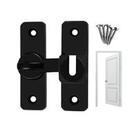 Door Latch - 2.95x2.28 Inches Push-Pull Door Lock | 90-Degree Sliding Doors Lock | Sliding DoorLock Latch | Metal DoorLock | Stylish Doors Locks | Rustproof DoorLatches for Bedrooms, Garages, Bathroo
