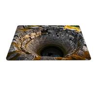 Door Mat - 23.62 Inch Optical Illusion | Polyester Rubber Mat - Non-slip versatile carpet enhances indoor outdoor spaces home office patio dorm hotels parties