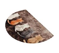 Door Mat Indoor Entrance - Non-slip Absorbent Floor Mat | Front Porch Rug with Cute Cat Print, Decorative Entryway Carpet for Bedroom, Washable Low-Profile Pad for Kitchen Bathroom