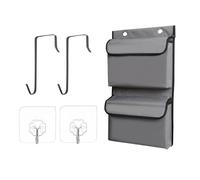 Door Organizer - Back of Door Storage | Shelf Hanger Waterproof Dispenser Rack | Waterproof Storage Bag with Lid Wall-Mounted for Entryway Laundry Pantry Closet Bathroom Nursery Kitchen