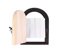 Door Outlet Cover - Wooden 4.72x6.18 Inches, Self Adhesive Socket Protector, Dustproof Wall Plate | Electrical Outlet Guard, Plug Safety Cover, For Bedroom, Playroom, Classroom, Home Office And Dorm U