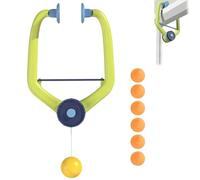 Door Ping Pong Game Over The Door，Trainer with 2 Paddles & 6 Balls，Adjustable Hanging Table Tennis Trainer PortableIdeal for Daily Exercise & Coordination Enhancement (1PCS)