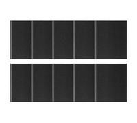 Door Sealing Tape - Window Corner Filler, Adhesive Insulation Strip | 10 Pack PU Material, Black Finish Strong Stick, Noise Reduction Energy Saving, Home Patio Garage Basement Refrigerator RV