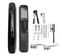 Door Smart Lock 9 modi per sbloccare la password di impronte digitali Swipe Card NFC Key Virtual Temporary Password App Remoto Riconoscimento ANTI PRY ALLARMA Batteria bassa