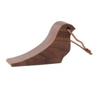 Door Stop Carved Bird Shaped Beech Walnut Multicolor 8.5x7cm 1-2 Pcs(Walnut Color,8.5x7cm)