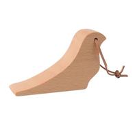 Door Stop Carved Bird Shaped Beech Walnut Multicolor 8.5x7cm 1-2 Pcs(Wood Color,8.5x7cm)