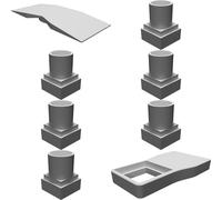 Door Stop Holder Magnetic with Adjustable Mount for Wall or Floor Installation