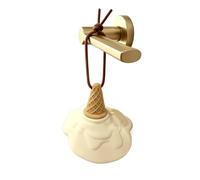 Door Stopper - 10cm Ice Cream Shape Wedge | Anti Collision Ceiling Door Stop Pad | Soft Pvc Handle Wall Protector For Household | Detachable 66g For Home Office School Bathroom Entrance Commercial