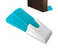 Door Stopper, Adhesive Door Wedge, 4.88x2.17in Noise Proof Doorstop Blocker, Strong Adhesive Grip, Easy Installation for Bedrooms, Dormitories, Hotels, Apartments, Bathrooms, Garages