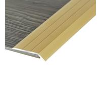 Door Strip Threshold Transition Strip Floor Edge Reducer Floor Threshold Transition Trim Strip, Aluminum Alloy Fluted Carpet Trim, Wood to Tile, Carpet to Tile, Wood to Wood, Tile to Tile