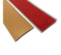 Door Strip Threshold Transition Strip Floor Transition Strip Self Adhesive Floor Gap Covering Joining Strip, Light Brown PVC Flat Divider Strip, 1.57/1.96 inch Wide