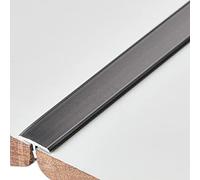 Door Strip Threshold Transition Strip Metal Floor Transition Strip T-Molding Tile Trims, 0.7" Wide, 35"/39"/43"/47"/51"/55"/59" Long, Adhesive Flooring Accessory