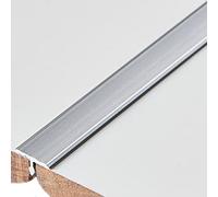 Door Strip Threshold Transition Strip Metal Floor Transition Strip T-Molding Tile Trims, 0.7" Wide, 35"/39"/43"/47"/51"/55"/59" Long, Adhesive Flooring Accessory