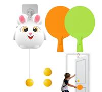 Door Table Tennis, Tavolo Tennis Trainer Set, Interactive Adjustable Portable Sport Accessories, Fun Solo Reaction Practice, Hanging Elastic Pong Training System for Yard Indoor Home Club Play