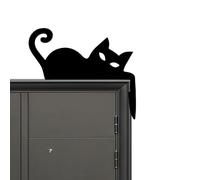 Door Topper, Decorative Wooden Cat Shape Wall Accent, Halloween-Inspired Door Frame Decoration on Apartment Dwellers, Ideal for Living Room Bedroom Study Outdoor Event Hosts Display