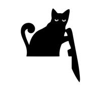 Door Topper, Doors Top Decor, Lightweight Wooden Decorative Accent Piece Cat Shape Design, Entrance Frame Ornament for Halloween, Apartment, Bedroom, Study, Living Room, Color Black