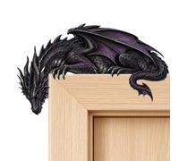 Door Toppers, Timber Drill Free Gothic Fantasy, Medieval Dragon Frame | This wooden no drill realistic gothic fantasy medieval dragon frame corner gives doorway decoration charm for window game roo