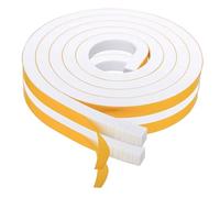 Door Weather Stripping, Adhesive Foam Seal Tape, 16Ft Soundproofing Insulation Strip, Compact Stripping Tapes, Ideal for Home, Window, Garage, RV, Car, Windshield and Frame Glass