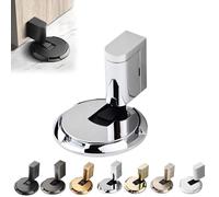 Door Wedge Stopper, 2025 New Adjustable Magnetic Silent Door Stopper Wedge, Heavy Duty Door Stoppers, Windproof Anti-Slam & Silent, Easy Installation (Silver,1pcs)