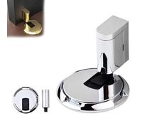 Door Wedge Stopper,2025 New Adjustable Magnetic Silent Door Stopper Wedge,No-Drill Installation,with Adjustable Height,Easy Installation for Home Office Doors (Bright Silver,4PCS)