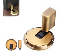 Door Wedge Stopper,2025 New Adjustable Magnetic Silent Door Stopper Wedge,No-Drill Installation,with Adjustable Height,Easy Installation for Home Office Doors (Yellow Bronze,3PCS)