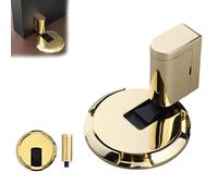 Door Wedge Stopper,2025 New Adjustable Magnetic Silent Door Stopper Wedge,No-Drill Installation,with Adjustable Height,Easy Installation for Home Office Doors (Gold,3PCS)