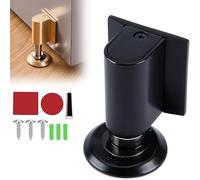 Door Wedge Stopper,2025 New Magnetic Stoppers For Bottom Of D-oor,No Drill Invisible Door-stops For Inside D-oor (Black)