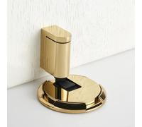 Door Wedge Stopper,2025 Upgrade Magnetic Door Stopper,Adjustable Door Holder,Punch-Free Ground Suction Technology,Invisible Silent Doors Stopper Door Stoppers for Bottom Doors (Bright Gold)