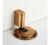 Door Wedge Stopper,2025 Upgrade Magnetic Door Stopper,Adjustable Door Holder,Punch-Free Ground Suction Technology,Invisible Silent Doors Stopper Door Stoppers for Bottom Doors (Yellow Bronze)