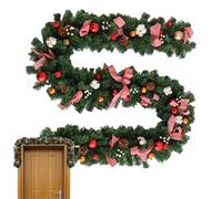 Door Wreath - Christmas Wreath | Christmas Decoration | Exquisite Door Wreath Bendable Christmas Decor, High-Strength Weather-Resistant PVC Christmas Wreath, Christmas Wreath For Front Door