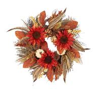 Door Wreath, Pumpkin Flower Decor, 19.69in vibrante Seasonal Design, Fronte Handmade Rustic Style, Autunno Holiday Sign for Home, Halloween, Ringraziamento, Porch, Window, Apartment