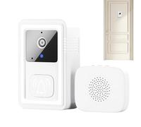Doorbell Camera, Smart WiFi Viewer, 3.35x2.09x0.94 Inches High Definition Security Device, Night Vision Monitoring Equipment with Adhesive Mount for Renters Homeowners Parents and Young Children