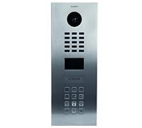 DoorBird D2101KV - Supporto per videosorveglianza IP con 1 tasto chiamata e modulo tastiera, in acciaio INOX spazzolato