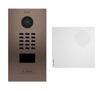 DoorBird KIT D2101BV + A1061W - Portiere video IP Lettore di badge RFID + Campanello Bronzo